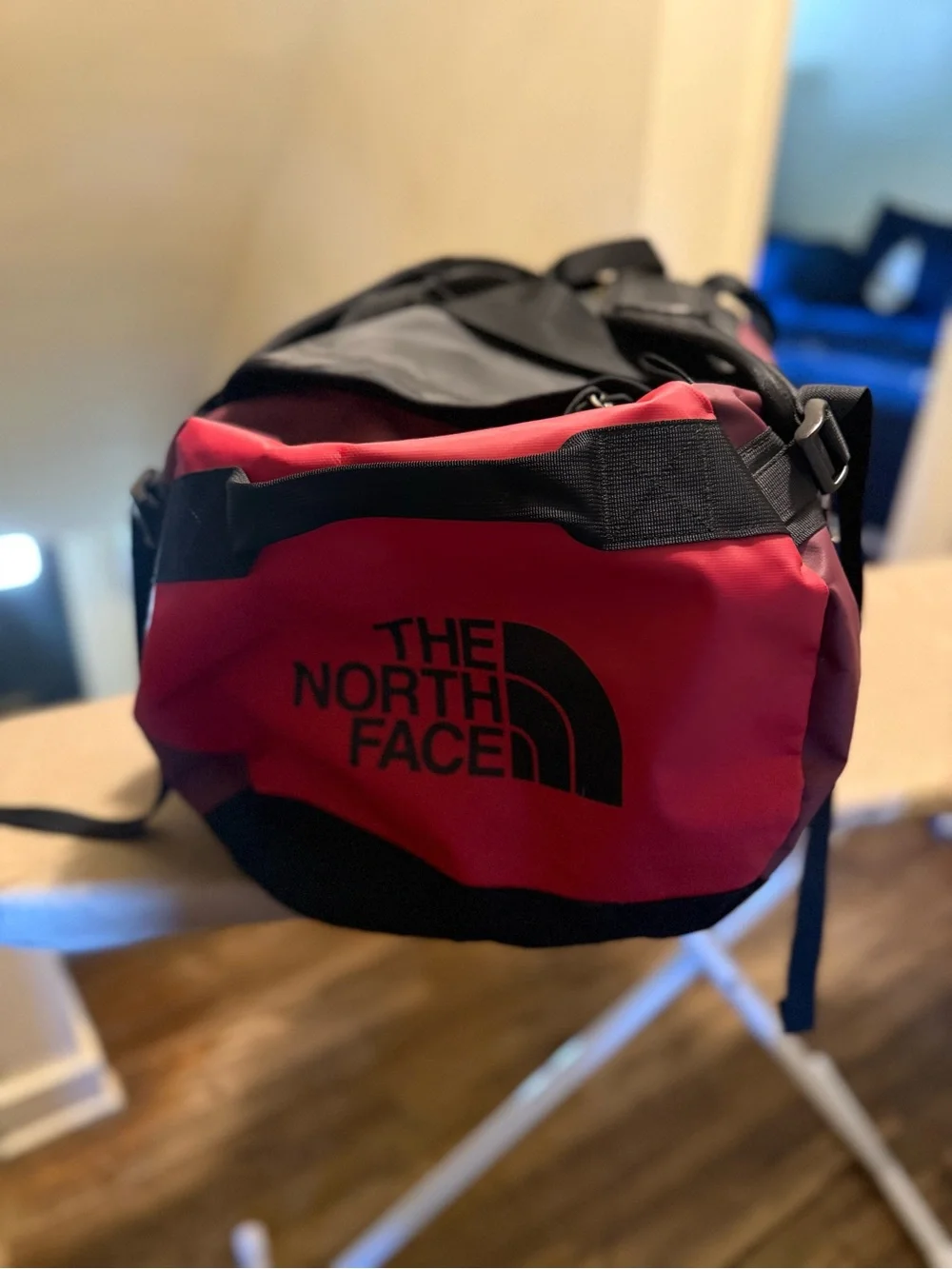 The North Face Red and Black Men’s Duffel Bag